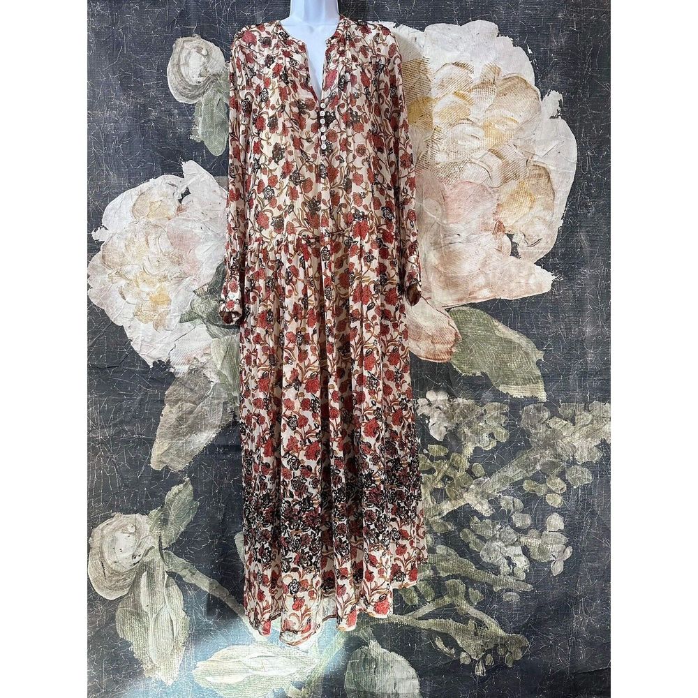 New Free People See It Through Dress in Tea Combo Size Small - Picture 5 of 10